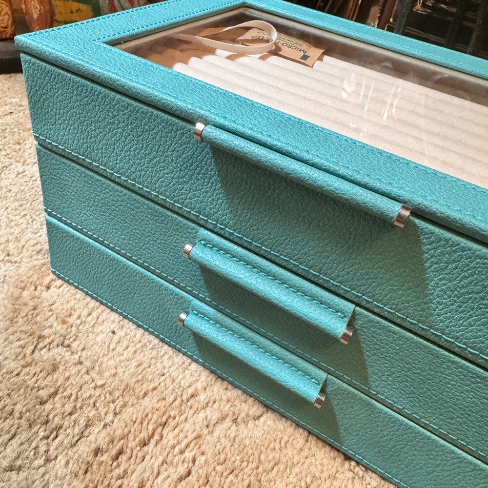 Elegant Turquoise Jewelry Organizer